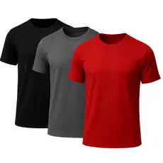 Kit 3 Camisas Dry Fit Masculina Básica Manga Curta Academia
