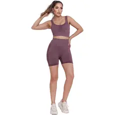 Conjunto Empina Bumbum Short E Top Feminino Academia Fitness