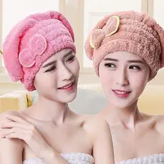 Touca para seca cabelo Mágica Touca de Banho Absorvente Toalha de Microfibra
