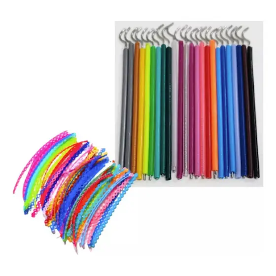 Kit 500 Borrachinhas Aparelho + 10 Trançadas (Cores Sortidas)