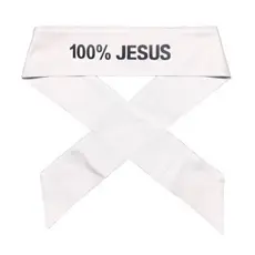 Faixa de Cabelo 100% JESUS, Adulto , Infantil, Jovem, Testeira para cabeça Headband Tiara Fita