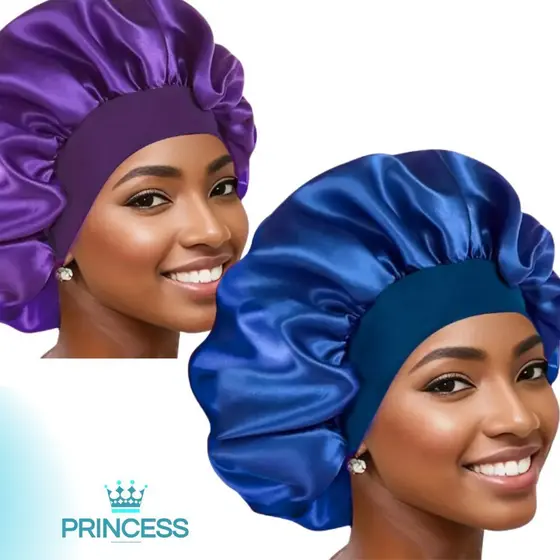 SUPER OFERTA -Touca/Gorro de Dormir de Cetim com Aba Faixa Cabelo Anti Frizz Toca Head