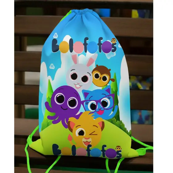Mochilinha Bolofofo Para Lembrancinha De Festa Aniversário De Criança envio mais rápido sem nome e idade festas decorada