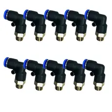 10 Conexão Pneumática Engate Rápido Rosca 1/4 BSP X Tubo 8 mm