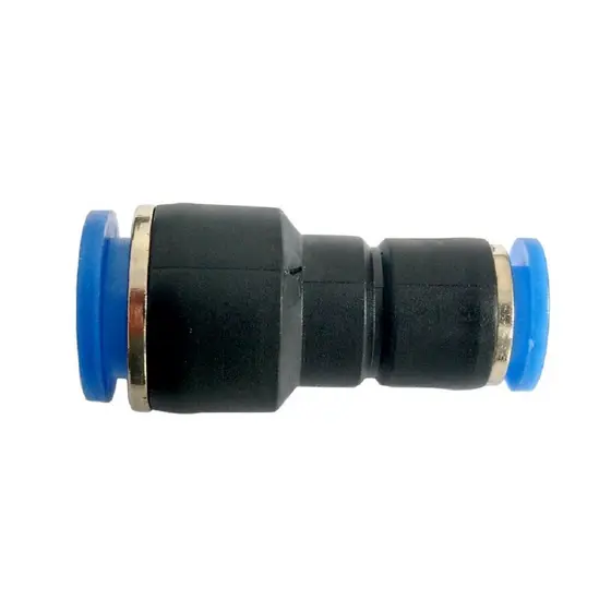 Conexão Pneumática União Emenda Com Redução 8 X 6 Mm-04 Pçs