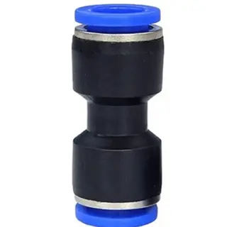 União Emenda Reta 8mm Pneumática Engate Rápido Kit-5 Peças