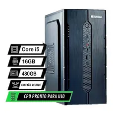 Pc Computador Cpu Intel I5 + Ssd 480gb + 16gb Memória Ram