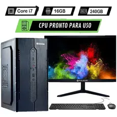 Computador Completo I7 + 16gb Memória + 240gb Ssd Monitor 19" + Windows 11 pro