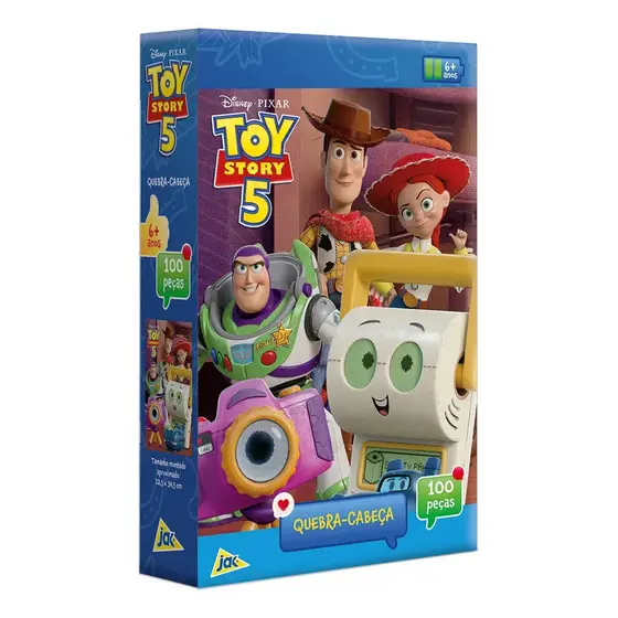 Quebra Cabeça Toy Story 5 Crianças - Quebra-cabeça 100 Peças - JAK - Toyster - Disney