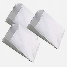 100 Sacos de Papel Branco. Embalagem de Papel Mono. Saquinho de Pipoca, Bijuterias, Lanches.