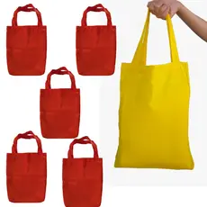 5 EcoBag Sacola Ecológica Retornável Tecido 100% Poliéster Podem ser Usadas para Sublimação