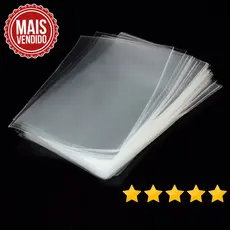 Saco PP. 100 Gramas de Plástico Transparente Brilhoso. Saquinho Cristal. Embalagem de Polipropileno.
