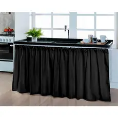 Cortina para Cozinha Pia Moderna Lisa 1,45 x 0,80 m - Estilo e Praticidade para Sua Casa!