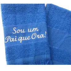 Toalhinha 23x 36 Bordadda PAI QUE ORA Presente, Lembrancinha, Evento , Festa na Igreja,