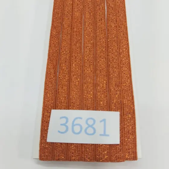10 metros Elástico Lurex Especial 7mm Cobre 3681 010  284A30