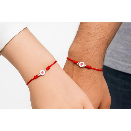 Pulseira de Casal Coração – Conexão, Amor e Proteção em Cada Detalhe