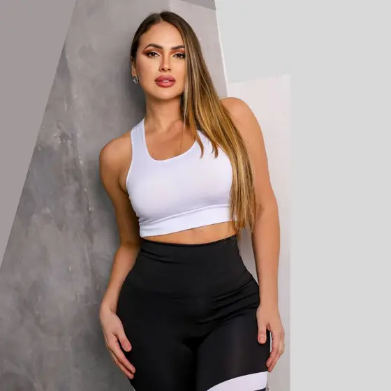 Kit 4 Top Fitness para Malhar Moda Academia Nadador Roupas Para Academia