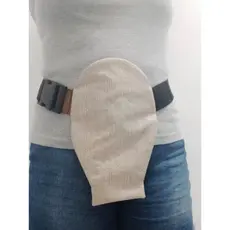 Suporte/capa impermeável com cinto para bolsa de colostomia
