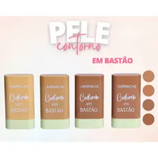 Contorno em Bastão Stick Alta Cobertura 4 Tons Claro e Escuro - Labranche