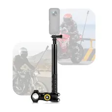 F - Suporte de Guidão e Bastão Invisível de Câmera 360° Moto