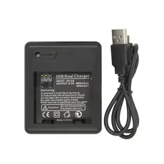 Carregador de Baterias Duplo para Xiaomi Yi 2K