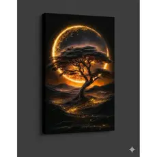 Quadro Decorativo Moderno Sala Árvore da Vida Sofisticação e Aconchego