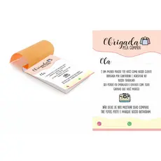 Kit 5 Blocos (500 Folhas) para Agradecimento / Obrigado pela Compra 3