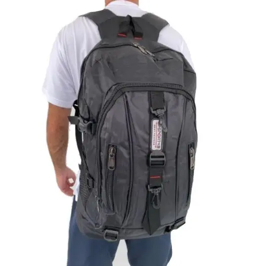 Mochila Caveirao Motoqueiro Impermeavel Camping Trilha 50 litros