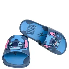 Chinelo Disney Stitch Mania Gáspea Slide 22994 Azul Chinelos infantil Grendene