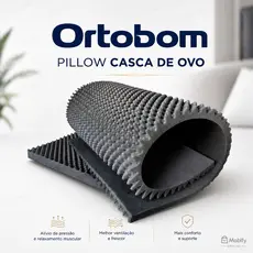 Pillow Top Massageador Colchonete Caixa De Ovo Casca De Ovo Anti-escaras Ortobom Solteiro