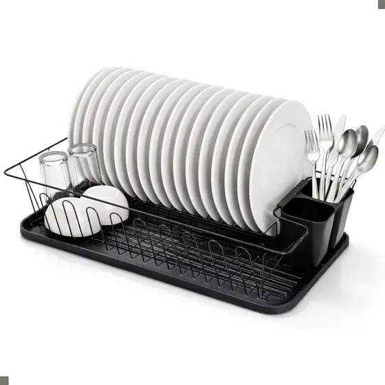 Escorredor De Louça Inox Com Bandeja Removivel Porta Talher