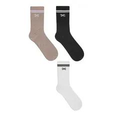 Kit Meias academia Casual Combo 3 Meia Lisa Cano alto Longo Feminina Meia esporte MAsculina