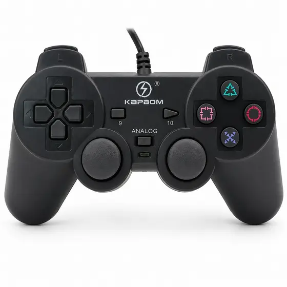 Kit 2 Controles USB Kapbom Joystick para PC/Notebook/Jogos Retrô