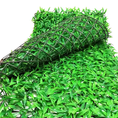 Kit 2 Placas Jardim Vertical Artificial Grama 60x40cm Folhagem Papel de Parede Realista 0,48m²