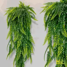 Kit 4 Planta Artificial Pendente 80cm – Samambaia Folhagem Decorativa