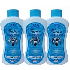 Kit 3 Talco Mentolado Dom Pelo 200g - Ultra Fino, Pós-Barba, Barbeiro Profissional - Pronta Entrega, Envio Imediato