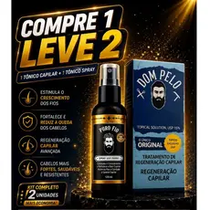 Combo  Puro Fio + Dom 120 ml  Barba e Cabelo | Regeneração Capilar Completa