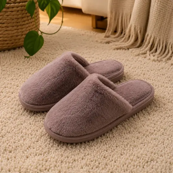 Pantufa Chinelo Premium Macia Peluciado Inverno Antiderrapante Confortável Quentinha Unissex