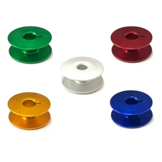 5 Bobina Baixa Alumínio Colorida Máquina Costura Reta Industrial