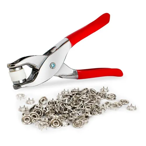 Alicate Para Aplicar Botão De Metal De Pressão Roupa Bebe pachwork br