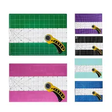 Kit Base de Corte 60x45 + Cortador Circular 45mm + Régua 15x60cm – Patchwork, Costura e Artesanato pachwork br