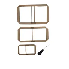 kit 03 Gabaritos Post It Moldura Dupla Cartonagem Encadernação gratís agulhão furador pachwork br
