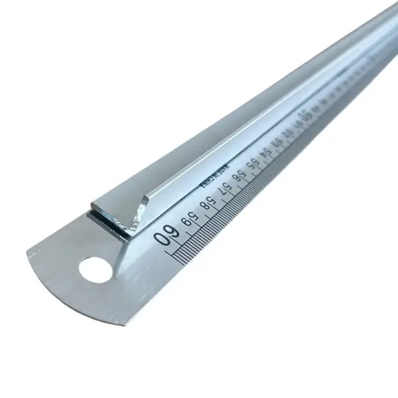 Régua de Metal Com Proteção Para Dedos Aço Inoxidável papelaria pachwork br