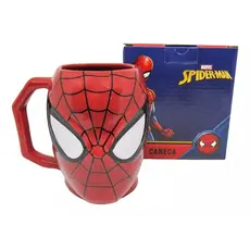 Caneca Homem Aranha 3D Oficial Marvel 400 ml Presente Geek
