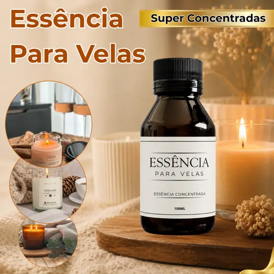 Essência Premium Para Velas Aromáticas 100ml Lipossolúvel Concentrada Vários Aromas