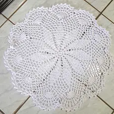 Centro de Mesa/Tapete de Crochê Redondo Várias Cores Croche Crochet Moda Casa Decoração de Interiores Artesanal Cozinha