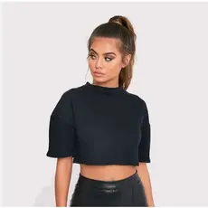 Cropped Top Camiseta Curta T-Shirt Malha Feminina Várias Cores Moda Fashion Promoção Pequena Croped