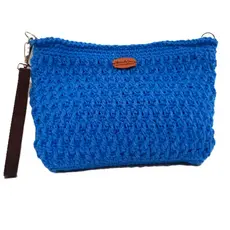 Bolsa Carteira Cluch em Crochê Casual Elegante Moda Praia Evangélica Crochet Tricot Feminina Luxo