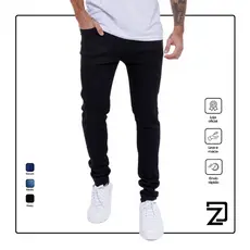 Calça Jeans Sarja Masculina Skinny Slim