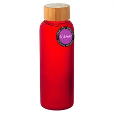 Garrafa Squeeze em Vidro 500 ml Tampa em Bambu Lucid TopGet